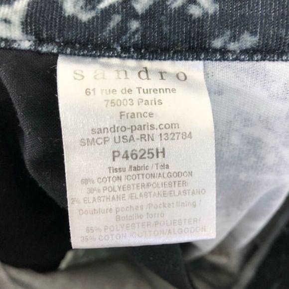 Sandro Rescue Tie Dye Acid Dip Corduroy Jeans - Picture 6 of 6